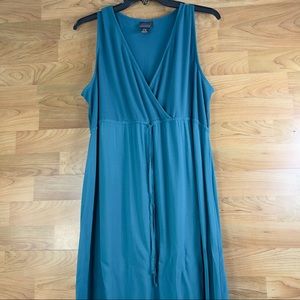 OH BABY by Motherhood Surplice Peplum Sleeveless Maxi Dress w/Drawstring…
